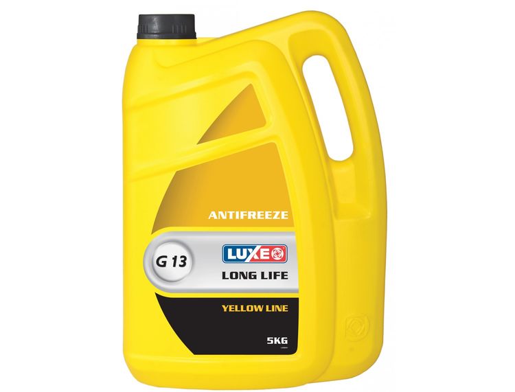 LUXE Жидкость охлаждающая LONG LIFE G13 желтая 5L