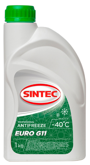 SINTEC Жидкость охлаждающая EURO G11 зеленая 1L