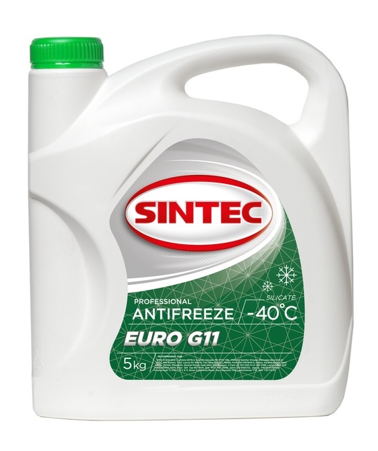 SINTEC Жидкость охлаждающая EURO G11 зеленая 5L